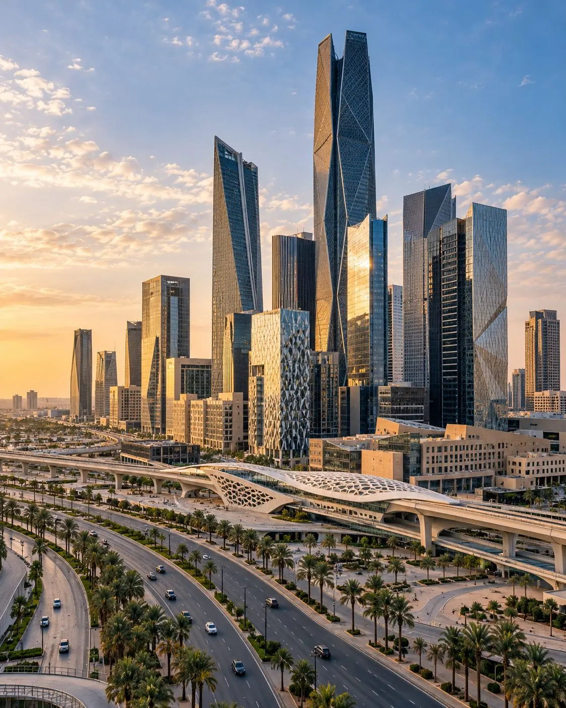 Riyadh business district towers